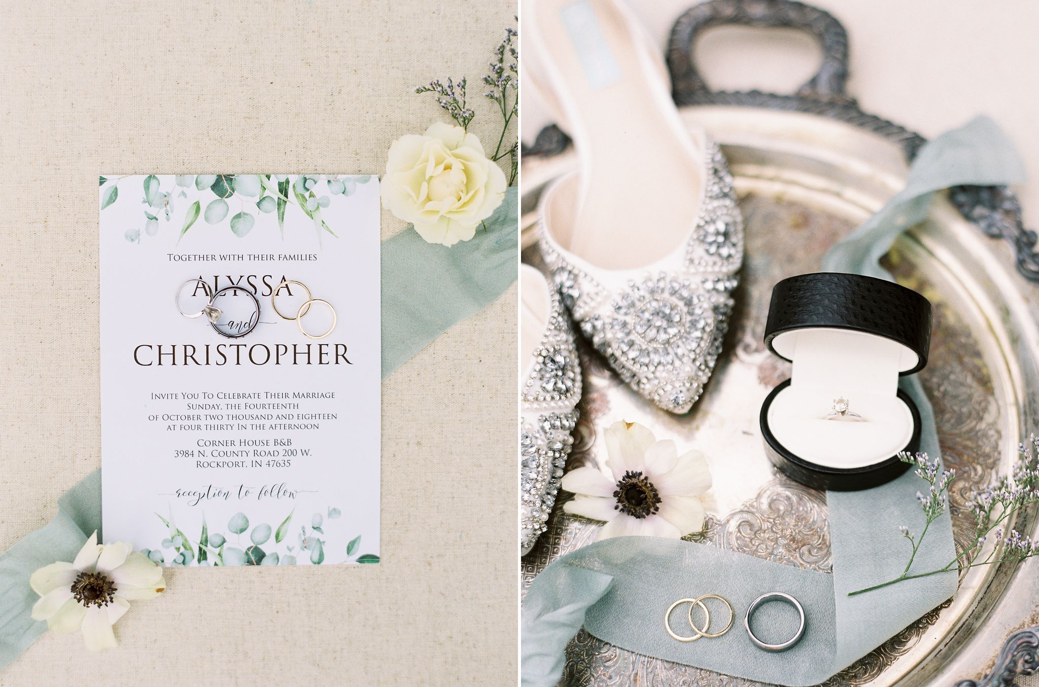 Chris + Alyssa | Corner House B&B Film Wedding » Sharin Shank Photography